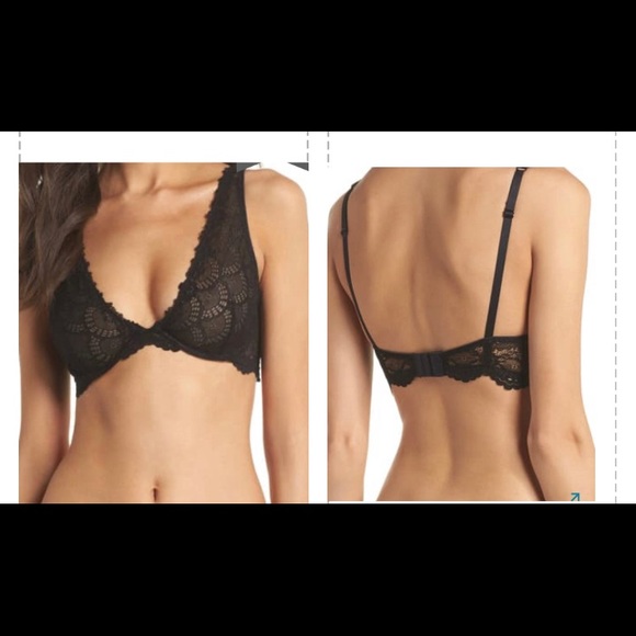 Free People Lace Underwire Plunge Bra - Picture 3 of 11